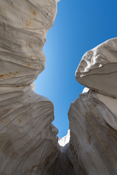 Rock formations at Shakpak Sai at Caspian Depression desert, Aktau, Mangystau region, Kazakhstan