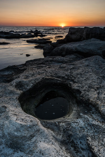 Rock formations at Caspian sea, Aktau, Mangystau region, Kazakhstan