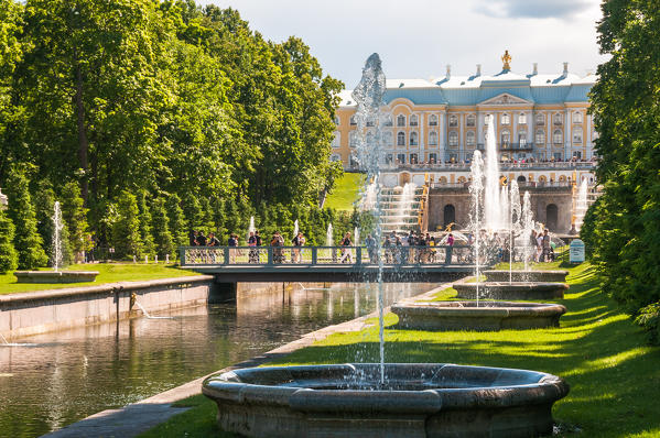 Fountains in the Catherine Park, Tsarskoye Selo, Saint Petersburg, Russia