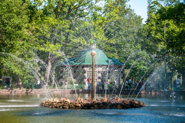 Fountain in the Catherine Park, Tsarskoye Selo, Saint Petersburg, Russia