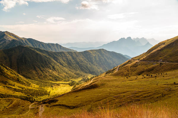 Summer sunset in the Carnic Alps, Udine province, Friuli Venezia-Giulia region, Italy