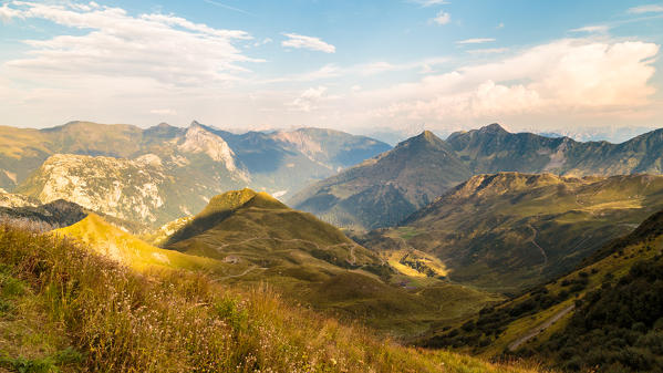 Summer sunset in the Carnic Alps, Udine province, Friuli Venezia-Giulia region, Italy