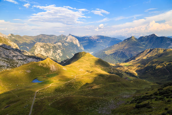 Summer sunset in the Carnic Alps, Udine province, Friuli Venezia-Giulia region, Italy
