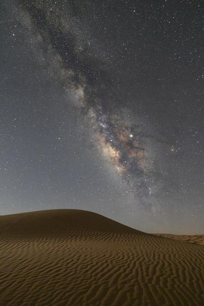 the milky way over the sand dunes, Sahara desert, Tunisia, Northern Africa.
