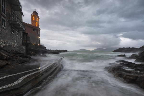Cloudy day in Tellaro, municipality of Lerici, La Spezia province, Liguria, Italy, Europe