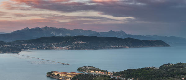 from the Gulf of the Poets to the Apuan Alps, municipality of La Spezia, La Spezia province, Liguria, Italy, Europe