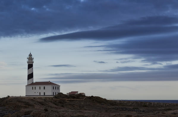 the lighthouse, cap de Favaritx, municipality of Mahon, Menorca, Balearic Island, South Spain, Europe