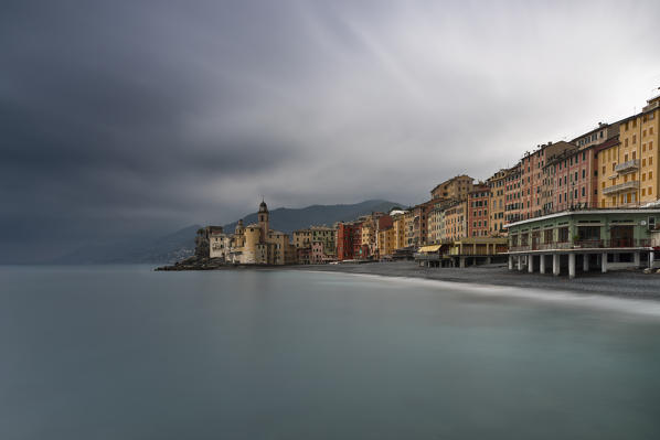 Camogli beach, municipality of Camogli, Genova provence, Liguria, Italy, Europe 