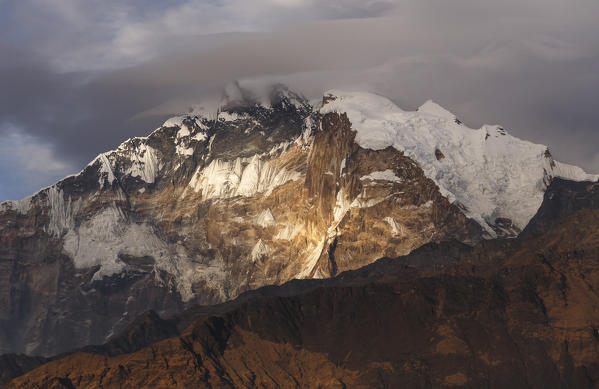 Annapurna at sunset, Himalayas, Nepal