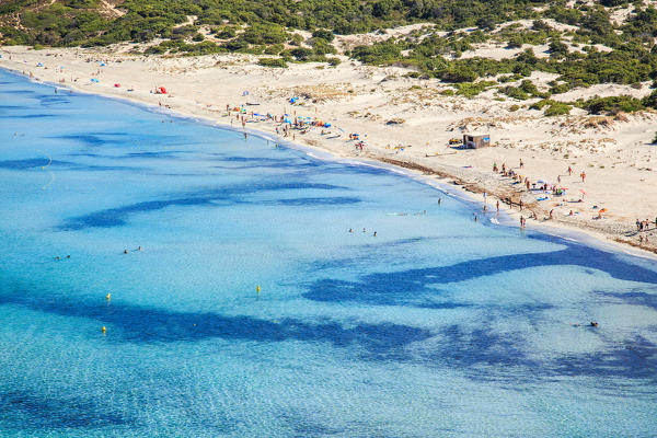 Corse, France, the clean water from the Ostriconi beach, Balagne
