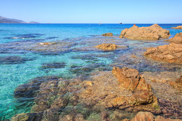 Corse, the sea at Ostriconi beach, Balagne, France