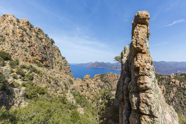 Calanchi di Piana (Les calanques de Piana), gulf of Porto, Southern Corsica, France