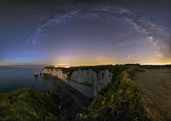 Milkyway at Etretat, Octeville sur Mer, Le Havre, Seine Maritime, Normandy, France, Western Europe
