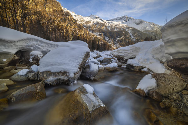 Sunrise at Macugnaga, Verbano Cusio Ossola, Piedmont, Italy, Southern Europe