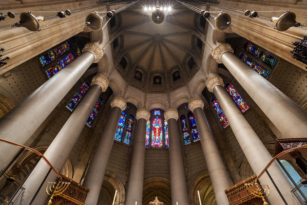 Interior of Saint John the Divine, New York City, Manhattan, USA, North America