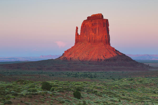 Sunset at Monument Valley, Utah, Arizona, North America, USA
