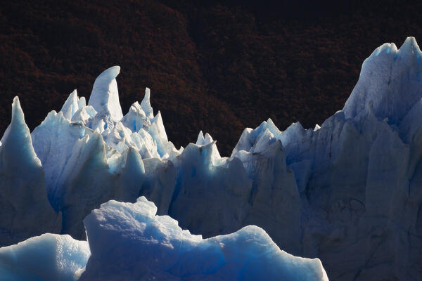 Details of Perito Moreno glacier, Parque Nacional Los Glaciares, El Calafate, Santa Cruz, chilean antarctica region, Patagonia Argentina, Argentina, South America
