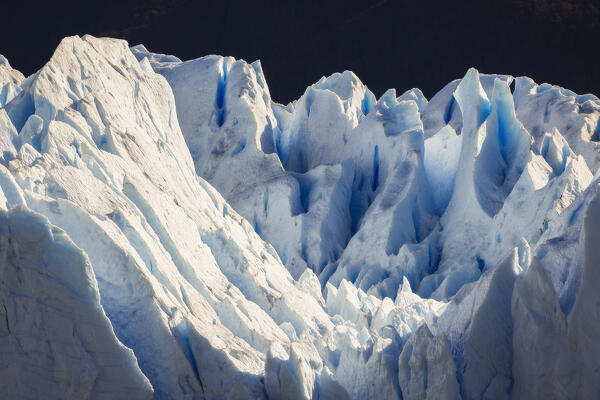 Details of Perito Moreno glacier, Parque Nacional Los Glaciares, El Calafate, Santa Cruz, chilean antarctica region, Patagonia Argentina, Argentina, South America