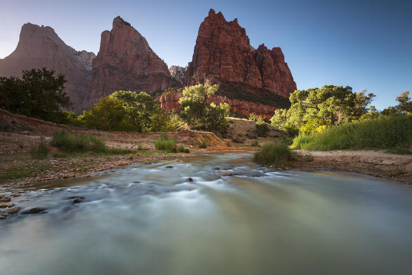 Court of the Patriarchs, Zion National Park, Utah, Notrh America, USA