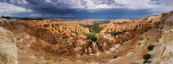A Rainstorm at Bryce Canyon, Utah, North America, USA