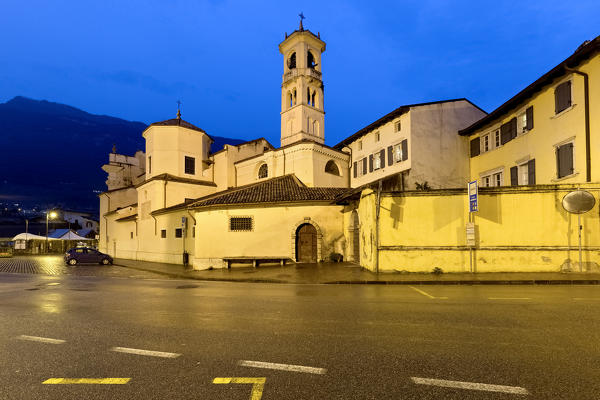 The complex of the church of S. Giovanni Battista in Borgo Sacco. Rovereto, Trento province, Trentino Alto-Adige, Italy, Europe.