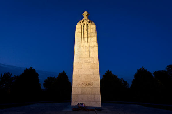 The Brooding Soldier of the Saint Julien Memorial, Saint-Julien, Langemark, Flanders, Belgium.
The memorial commemorates the Canadian First Division's participation in the Second Battle of Ypres of First World War which included fighting in the face of the first poison gas attacks along the Western Front.