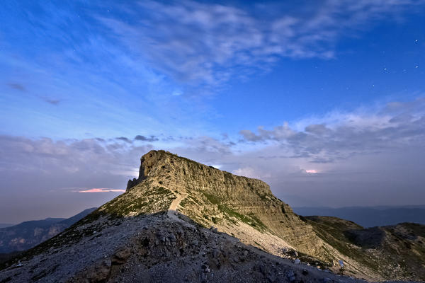 Dente Austriaco, Pasubio massif, Trento province, Trentino Alto-Adige, Italy, Europe. 
Pasubio was one of the bloodiest battlefields on the Italian front during the First World War.
