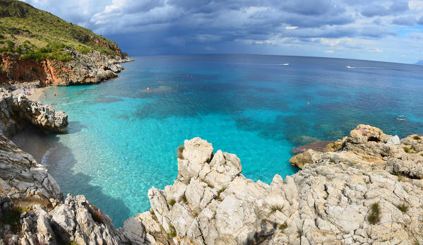 The colors between earth and sea of ​​the natural Zingaro Reserve, Castellammare del Golfo and San Vito Lo Capo, Trapani province, Sicily, Italy.