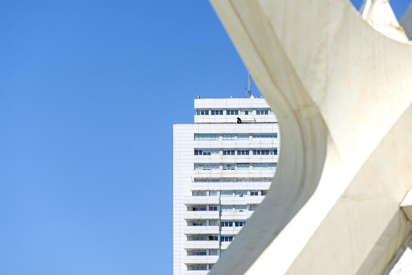 Valencia, Spain, Europe. Detail of modern architecture