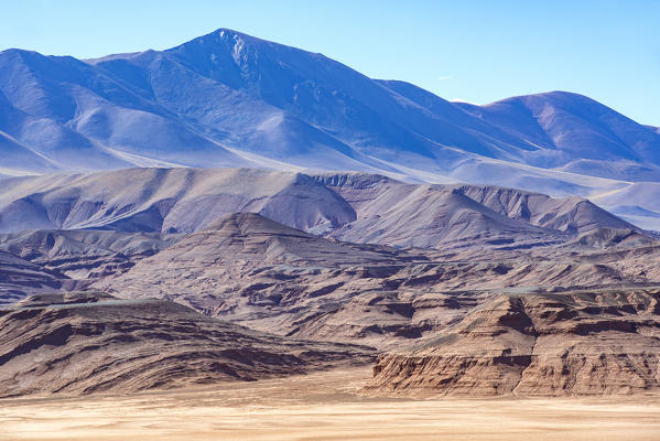 Desierto del Diablo, Salta province, Argentina, South America. View of the mountains overlooking the desert