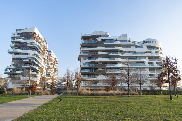 Milano, Lombardy, Italy, Europe. Hadid houses in CityLife district
