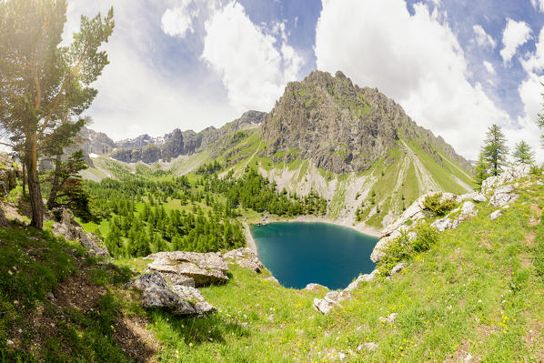 Visaisa lake in Maira Valley, Acceglio, Piedmont, Italy