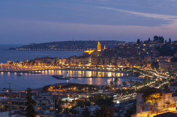 Menton, Cote d'Azur, Alpes-Maritimes, France.