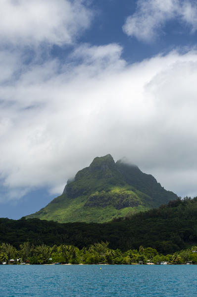Clouds over Bora-Bora, French Polynesia.