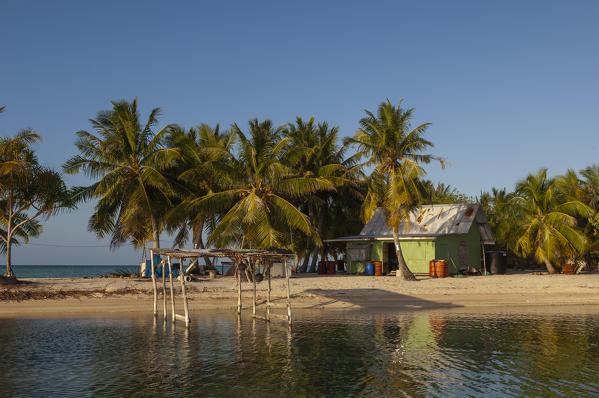 A fisherman's hut, Tikehau, Tuamotu Archipelago, French Polynesia.