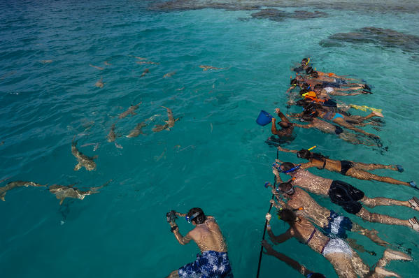 Blue Lagoon, Rangiroa, Tuamotu Archipelago, French Polynesia.