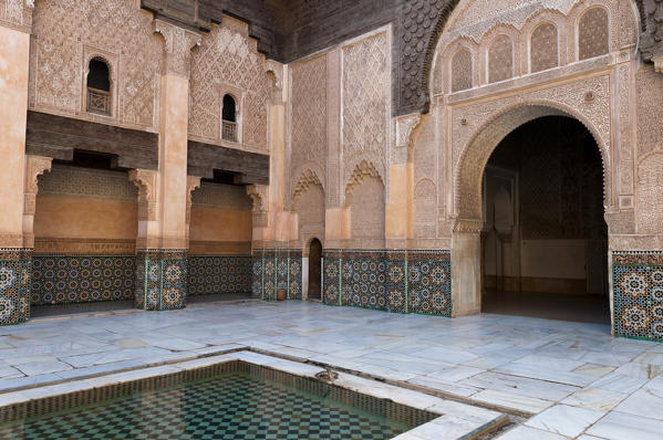 Ali ben Youssef Medersa Koranic School, Marrakech, Morocco.