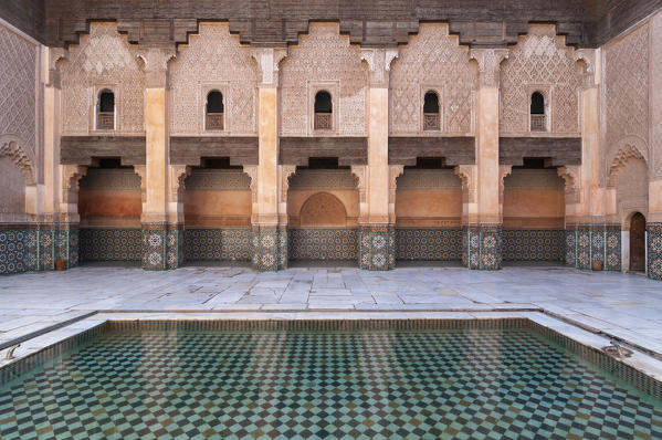 Ali ben Youssef Medersa Koranic School, Marrakech, Morocco.