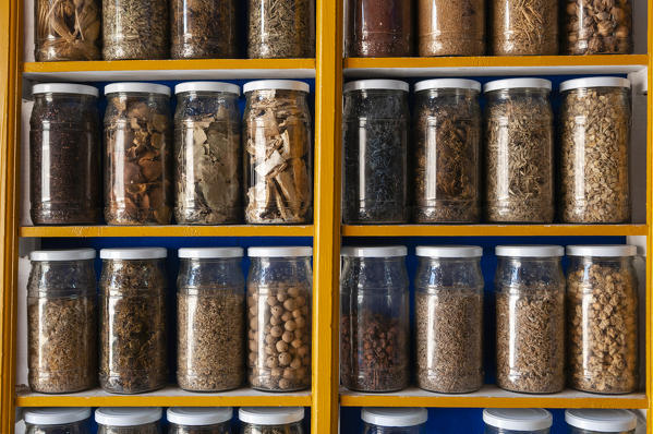 Spices, Medina Souk, Marrakech, Morocco.
