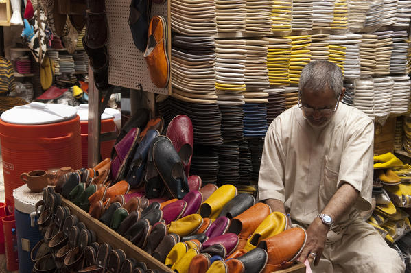 Slippers, Medina Souk, Marrakech, Morocco.