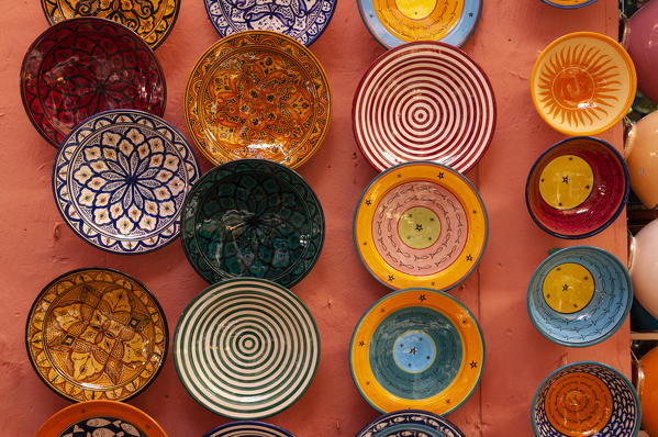 Ceramics, Medina Souk, Marrakech, Morocco.