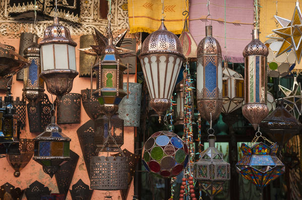 Lanterns, Medina Souk, Marrakech, Morocco.