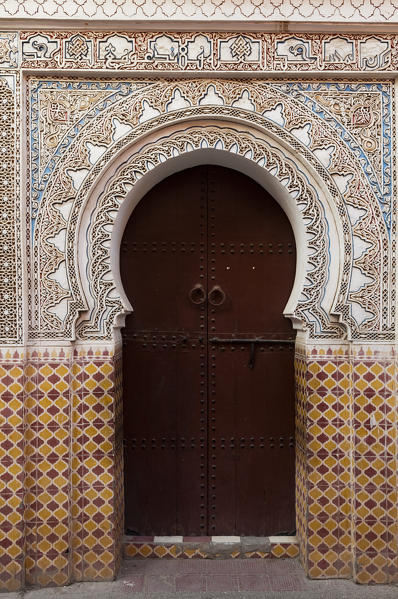 Bab Doukalla Mosque, Medina Souk, Marrakech, Morocco.