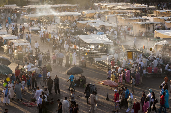 Jema al Fna Square, Marrakech, Morocco.
