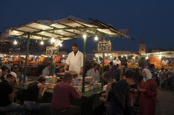 Jema al Fna Square, Marrakech, Morocco.