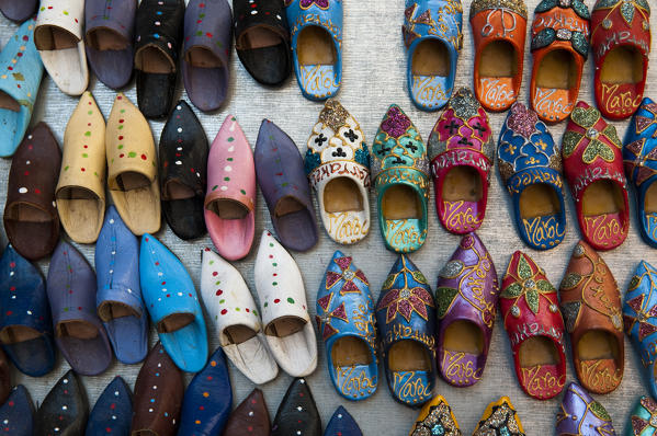 Slippers 
Magnets, Medina Souk, Marrakech, Morocco.