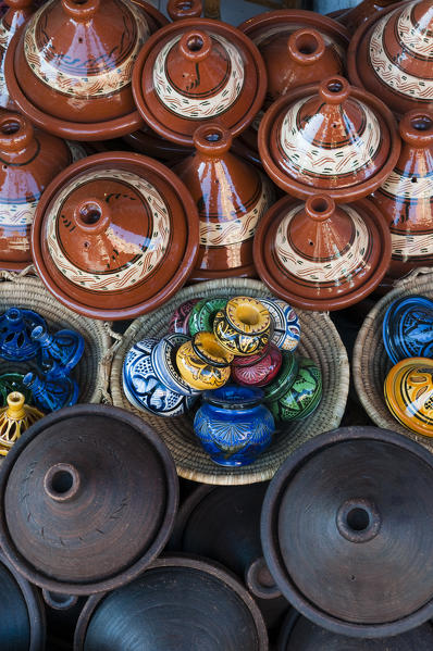 Pottery, Medina Souk, Marrakech, Morocco.