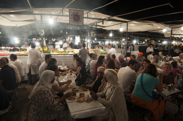 Jema al Fna Square, Marrakech, Morocco.