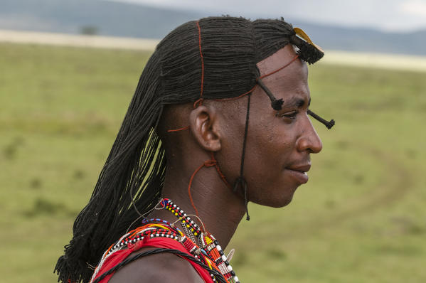 Masai man, Masai Mara, Kenya. MR