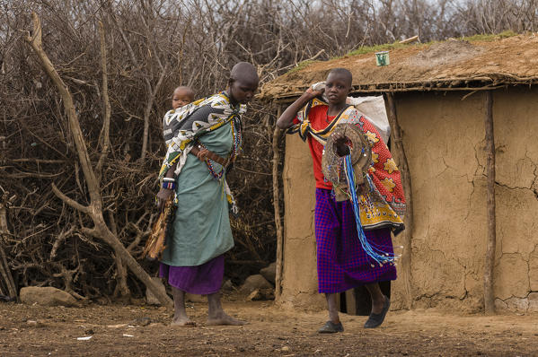Masai women, Masai Mara, Kenya.